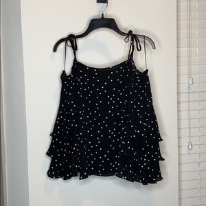 Vince Camuto Navy off shoulder top.